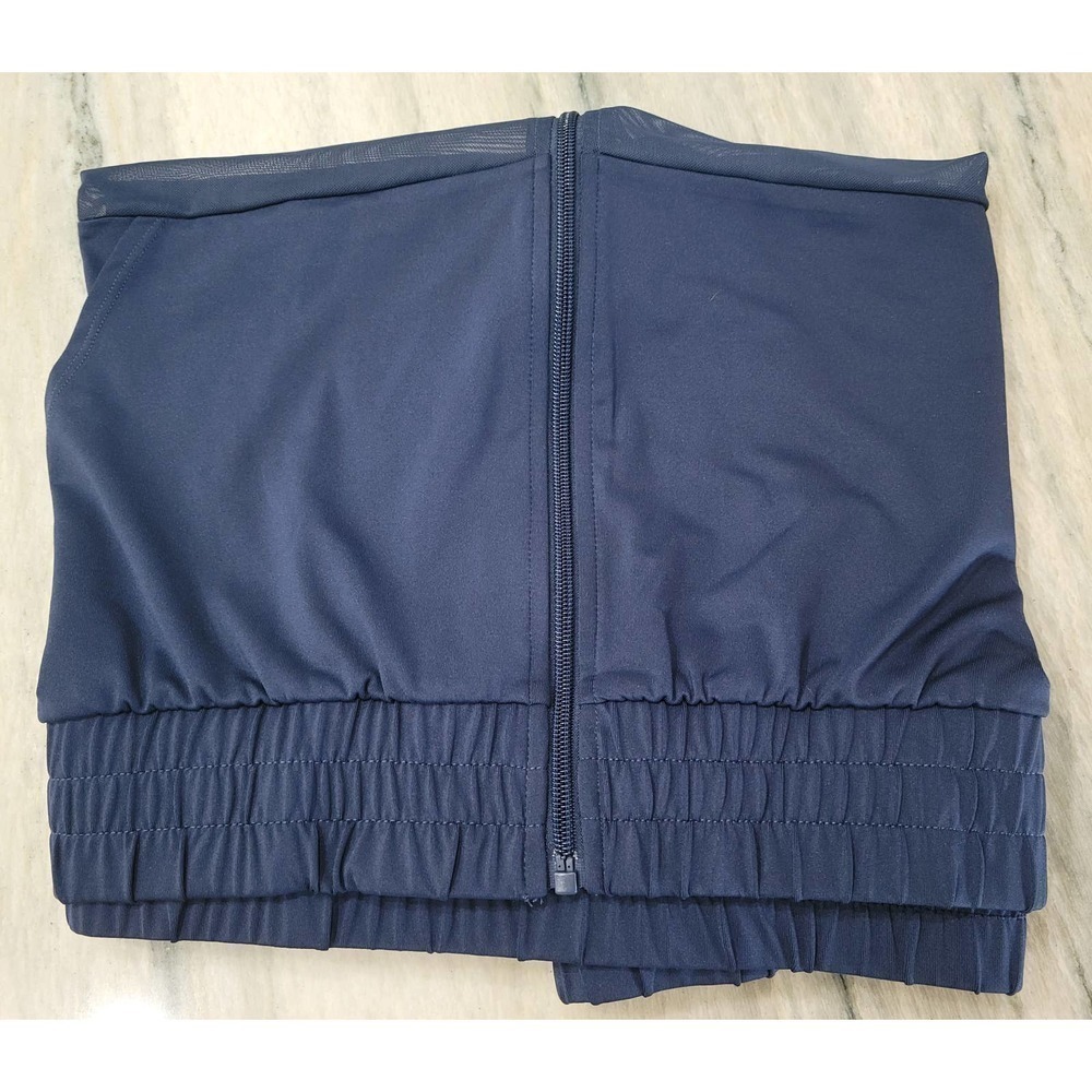 Ideology Womens Plus Size Zip Up Hoodie Mesh Indigo Sea 3X - Picture 3 of 10